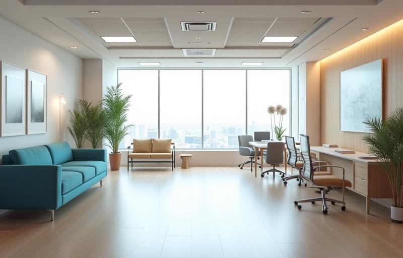 Vista interior de la oficina de Grupo Diseño Arquitectónico