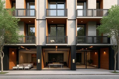 Edificio residencial moderno en la colonia Condesa