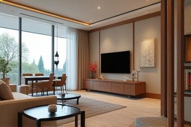 Diseño moderno de habitación interior